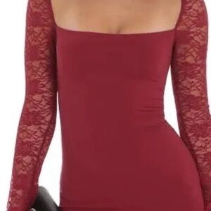 Lucy in the Sky Deep Red Strappy Dress